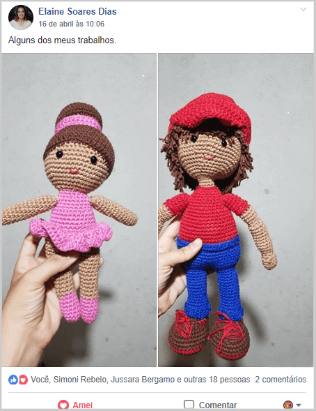Amigurumis de menina e menino
